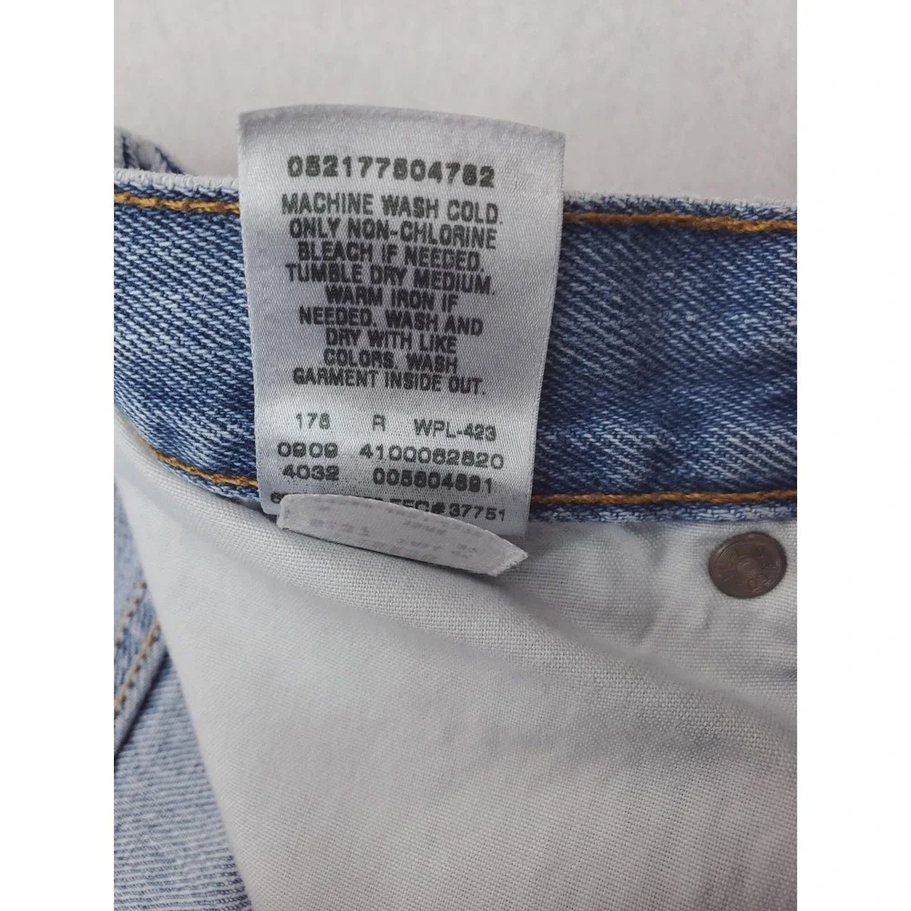 Levis 560 Jeans Mens 38x30 Blue Light Wash Comfort Fit Relaxed Tapered Denim Y2K